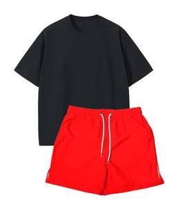 2023 gros été nouveaux hommes décontracté Shorts ensembles à manches courtes t-shirt Shorts survêtement ensemble hommes marque vêtements 2 pièces ensembles - Product Image 4