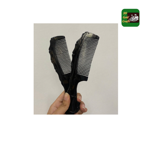 Peigne en corne de buffle naturel prêt à expédier outil de soin des cheveux de luxe antistatique fait à la main pour femmes et hommes avec options de conception personnalisée - Product Image 6