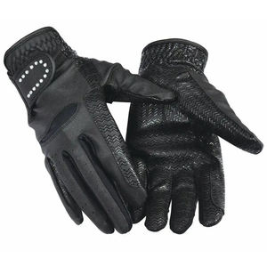 Gant d'équitation antidérapant profond Strass Fermeture Sangle Écran tactile Dressage Sports OEM Logo personnalisé Vente en gros Gants équestres - Product Image 6