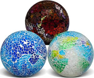 ลูกบอลแก้วโมเสกสำหรับตกแต่งโต๊ะประดับกลางโต๊ะและงานรื่นเริงงานตกแต่งด้วยศิลปะทำมือราคาไม่แพง - Product Image 5