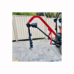 Heavy duty <b>digger</b> tractor attachment for post <b>hole</b> drilling earth auger digging durable gearbox and hydraulic drive system - Product Image 5