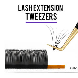 Meilleures ventes Pince à épiler à pointe en fibre personnalisée à 90 degrés Outils d'extension de cils - Product Image 6