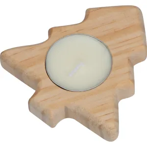 Porte-bougie en bois personnalisé pour la décoration de la maison - Product Image 3