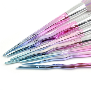 Manche de galvanoplastie à paillettes personnalisées ensemble de pinceaux de maquillage synthétique ensemble d'outils cosmétiques <span class=keywords><strong>pinceau</strong></span> de maquillage pour débutant - Product Image 6