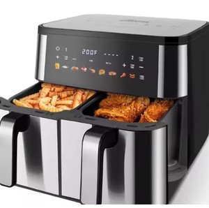 NUEVA Freidora de Aire Doble de 4.1-5L con Pantalla Táctil y Función Smart Sync, Soporte en Francés, Uso Doméstico y en Garaje - Product Image 2