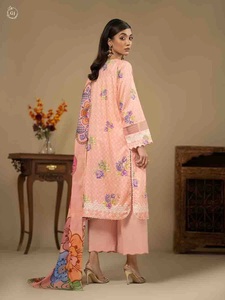Costumes de pelouse en coton pakistanais pour femmes grande taille vêtements d'été Salwar Kameez Faisalabad Collection - Product Image 3
