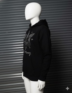 Sweat à capuche zippé en molleton lavé avec strass, prix direct usine, design personnalisé, respirant pour homme, hiver - Product Image 4