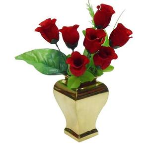 Vase à fleurs en métal fait à la main en laiton, Design indien, décoration de maison, vente en gros, fabricant - Product Image 6