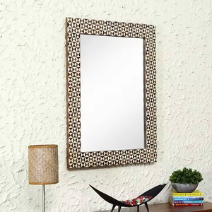 Luxury Art <b>Deco</b> Home Decor Bone Inlay <b>Mirror</b> Directly From Indian Factory Luxury Bone Inlay Wall <b>Mirror</b> - Product Image 3