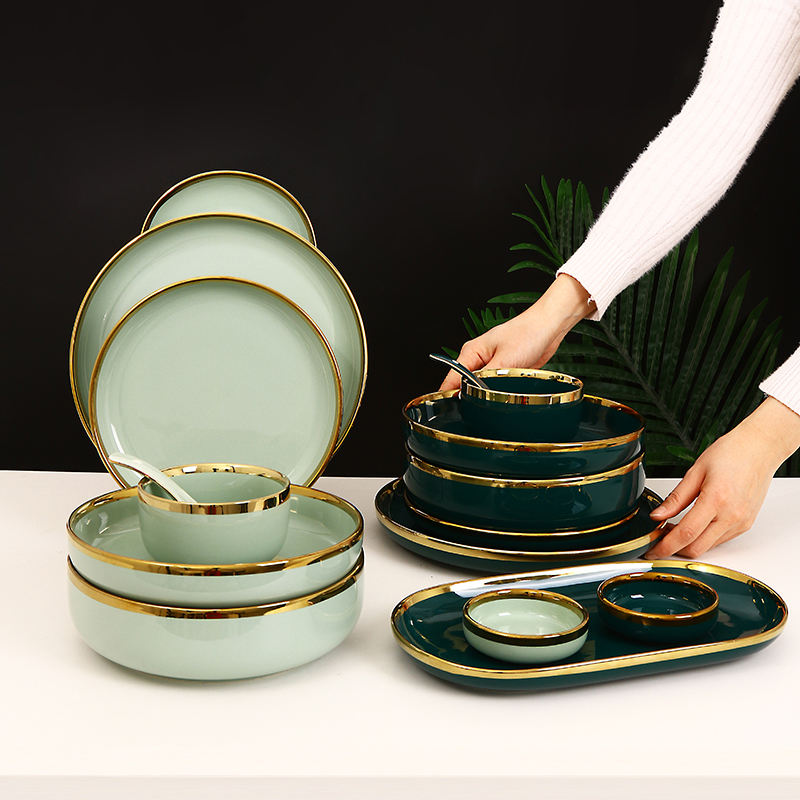 Porcelain Dinnerware Target Plates And Bowls Set Colorful Ceramic