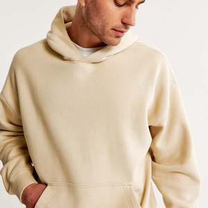 เสื้อฮู้ดสวมหัวโอเวอร์ไซส์สำหรับผู้ชายเสื้อผ้าแนวสตรีทผ้าคอตตอน100% ปักโลโก้ผ้าฟลีซเสื้อไม่มีหมวกสำหรับฤดูหนาว - Product Image 3