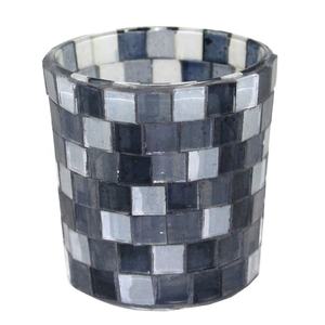 Home Decoration Stunning <b>Blue</b> Color Glass Material Round Shape Home Decorative Votive Holder Classic Style <b>Candle</b> Vessels - Product Image 3