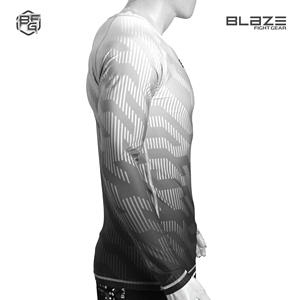 Rash Guards de MMA de manga larga hechos a medida para adultos Diseñe su propio logotipo-Servicio OEM disponible - Product Image 4