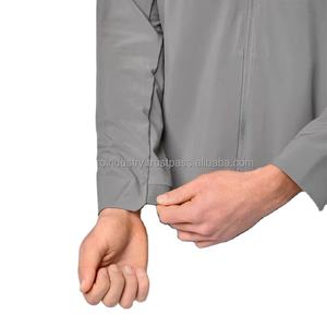 Veste Coupe-Vent à Capuche Taille XL, Col Roulé, Fermeture à Glissière, Softshell, Toile Doublée en Maille, Teinte Unie, Hiver, Automne, Haut - Product Image 3