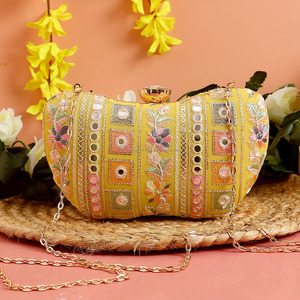 Bolso de Mano Elegante Bordado para Mujer, Bolso Gitano, Bolso Étnico para Mujer, Bolso de Noche a PRECIO DE MAYOREO por LUXURY CRAFTS - Product Image 6