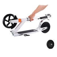 Trottinette électrique pour enfants 2 roues Batterie au lithium 25,2 V 180 W en alliage d'aluminium pliable pour enfants