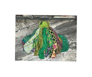 Falda maxi de retazos mixtos Falda MIDI de seda de hadas con volantes de seda Bohemia Falda de retazos colorida para mujer - Product Image 1