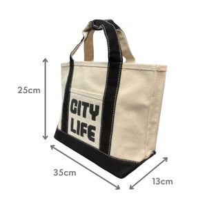 Sac de plage unisexe en toile bio personnalisé, de haute qualité, recyclé, design élégant à motif géométrique et bouton plume, logo personnalisé imprimé à l'écran - Product Image 1