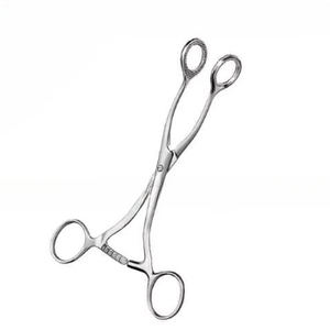 Fórceps de sujeción de lengua de acero inoxidable profesional Collin de alta calidad 17cm instrumentos orales quirúrgicos - Product Image 1