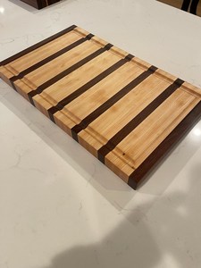 Tabla de Cortar y Bandeja para Servir de Madera, Duradera, Forma Rectangular, 12 mm de Grosor, Apta para Lavavajillas - Product Image 5