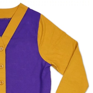 Suéteres B2B Color Oro Púrpura 100% Puro, Personalizables con Logotipo Bordado, Botones de Moda, para Hermandades Universitarias y Fraternidades, Estilo Casual - Product Image 4