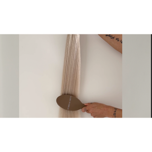 Queue de cheval en cheveux humains vierges bouclés # Blond platine froid 60A - Product Image 5