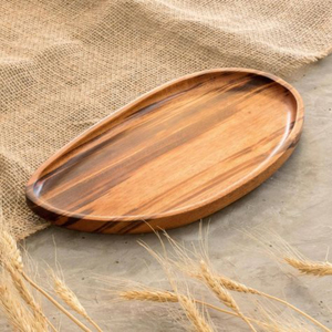 Plateau de service en bois de forme personnalisée de conception fantastique avec poignées découpées pour le plateau de décoration de table le plus vendu - Product Image 5