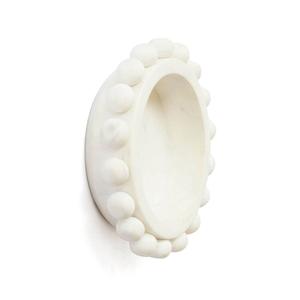 Plat à bougie en marbre blanc abordable, fabriqué à la main, idéal pour la décoration intérieure élégante, fabriqué en Inde par un fabricant artisanal - Product Image 3