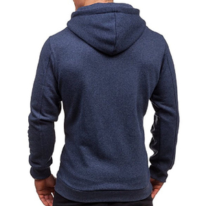 Sweat à capuche zippé pour hommes de la meilleure qualité, doublure en coton uni conçu sur mesure, vente à chaud entièrement personnalisé - Product Image 2
