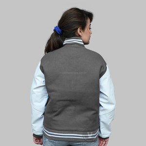 Veste Letterman à manches en cuir et en laine personnalisée de haute qualité meilleure vente de veste universitaire pour homme au prix d'usine - Product Image 2