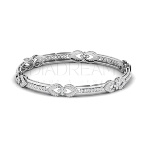 Best Personalized 925 Sterling <b>Silver</b> <b>Charm</b> <b>Bracelets</b> with Round Cut Moissanite Diamond Gold Plated for Weddings Parties Gifts - Product Image 1