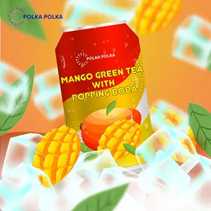 Té Verde de Mango Listo para Beber de Proveedor Taiwanés, 310 ml, Latas con Perlas Explosivas - Product Image 2