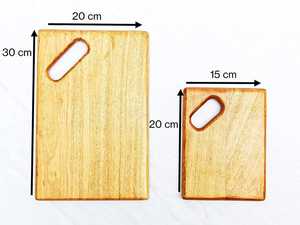 Juego de tabla de cortar de madera de dos piezas de calidad superior 100% Apto para lavavajillas para uso en utensilios de cocina - Product Image 4