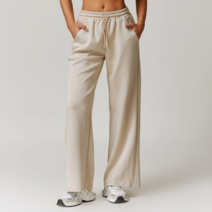OEM/ODM Services Elastic Waist Banded Baggy Sporty <b>Women's</b> Sweatpants Factory Pricing <b>Loose</b> Fit High Rise Sweatpants for <b>Women</b> - Product Image 4