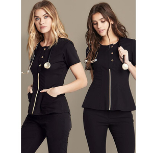 Set seragam medis untuk pria dan wanita, set seragam jogging, Scrub set, seragam medis mode baru - Product Image 2