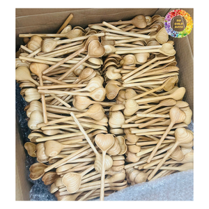 Ensemble de cuillères en bois d'acacia, cuillère à soupe en bois, fourchette et couteau en bouleau et ustensiles de cuisine en bois - Product Image 5