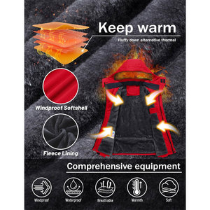 Chaqueta Hombre con Tejido Impermeable Alto Rendimiento con Capucha Ajustable y Protección Aislante para Frío Extremo - Product Image 4