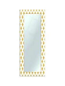 Décoration murale design moderne fait à la main miroir poli bord incrustation d'os et bois MDF pour salon chambre meubles décoratifs - Product Image 6