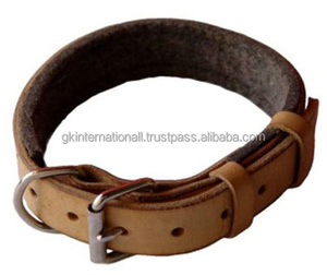 Collar de cuero para perro de diseño personalizado, alta calidad, en todos los tamaños y colores, con hebilla de rodillo de acero inoxidable y anillo D - Product Image 4