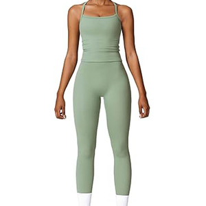 Soutien-gorge et legging de fitness respirants pour la gym Ensemble de yoga fabriqué au Pakistan Ensemble 2 pièces pour femmes - Product Image 1