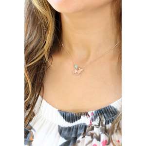 Collar de caballo libre de plata esterlina 925 hecho en Turquía - Product Image 1