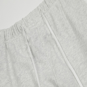 Pantalones rectos planos de cintura media Unisex, pantalones casuales de algodón 80%, tendencia de calle alta desgastada para hombres, nueva temporada, estilo flocado - Product Image 3