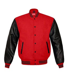 Trumman — veste de Baseball classique en laine et cuir, blouson bombardier, de sport, Varsity - Product Image 6