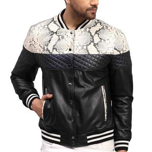 แจ็กเก็ตหนังผู้ชายดูหล่อปรับขนาดได้แจ็กเก็ตหนังของผู้ชายที่ทำจากอุตสาหกรรมอิชา - Product Image 5