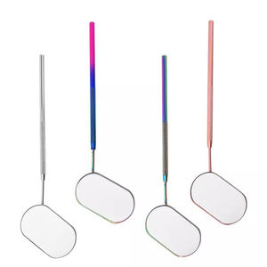 Custom High Quality Stainless Steel Eyelash <b>Mirror</b> Black Color <b>with</b> Latest Design New Makeup <b>Mirror</b> - Product Image 1