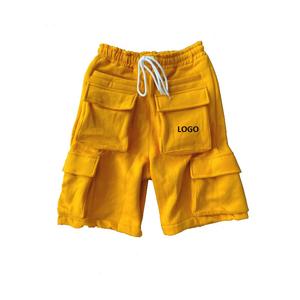 กางเกงคาร์โก้สำหรับผู้ชายกางเกงยีนส์ผ้าฝ้ายระบายอากาศได้ดีมีความยาวถึงเข่าสำหรับสวมใส่กลางแจ้ง - Product Image 5