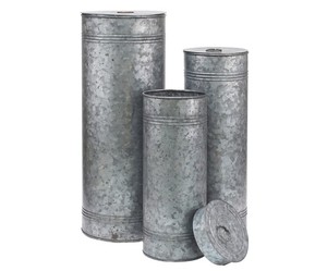 2024 Oval Shape Iron <b>Storage</b> Container Box for Home <b>Kitchen</b> Galvanized <b>Kitchen</b> Canister With Handle Lid for Kitchenware Usage - Product Image 5