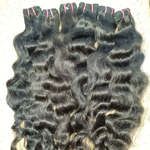 Extensiones de cabello humano virgen peruano 100%, pelucas de trama frontal de encaje brasileño recto, caída libre alineada, directo de fábrica - Product Image 1