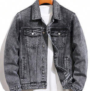 High Quality Wool <b>Denim</b> <b>Jacket</b> for <b>Men</b> Pakistani-Made <b>With</b> Latest Design <b>Hooded</b> Collar-Winter Wholesale Jeans <b>Jacket</b> - Product Image 1
