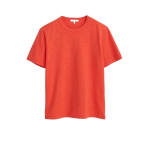 Blank Cotton T-Shirt <b>Men</b> Women T- Shirts Street Wear T- Shirt Orange Color Customize Design Logos Unisex Casual Wear T Shirt - Product Image 1